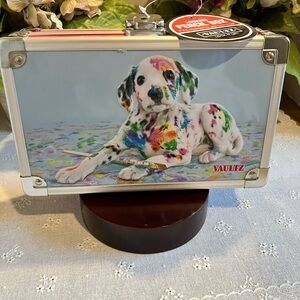 Vaultz Kids Puppy Print Carry Case - Multicolor Dalmatian. Keys Included. New.
